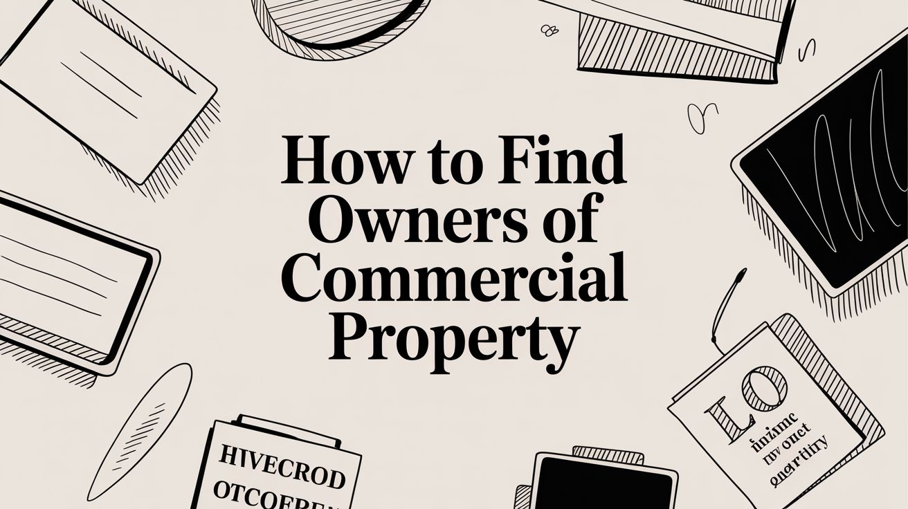 Infographic about how to find owners of commercial property