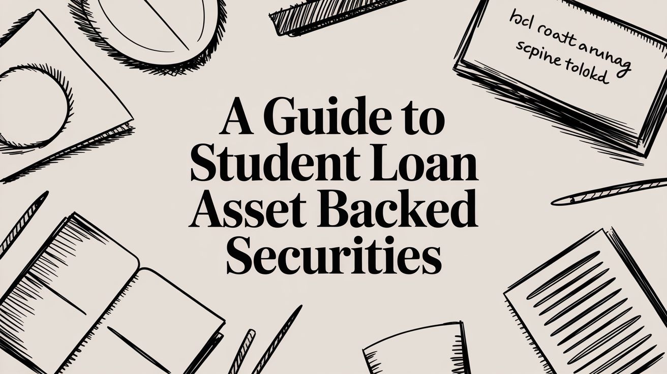 Student loan asset backed securities diagram showing loan pooling and securitization flow.