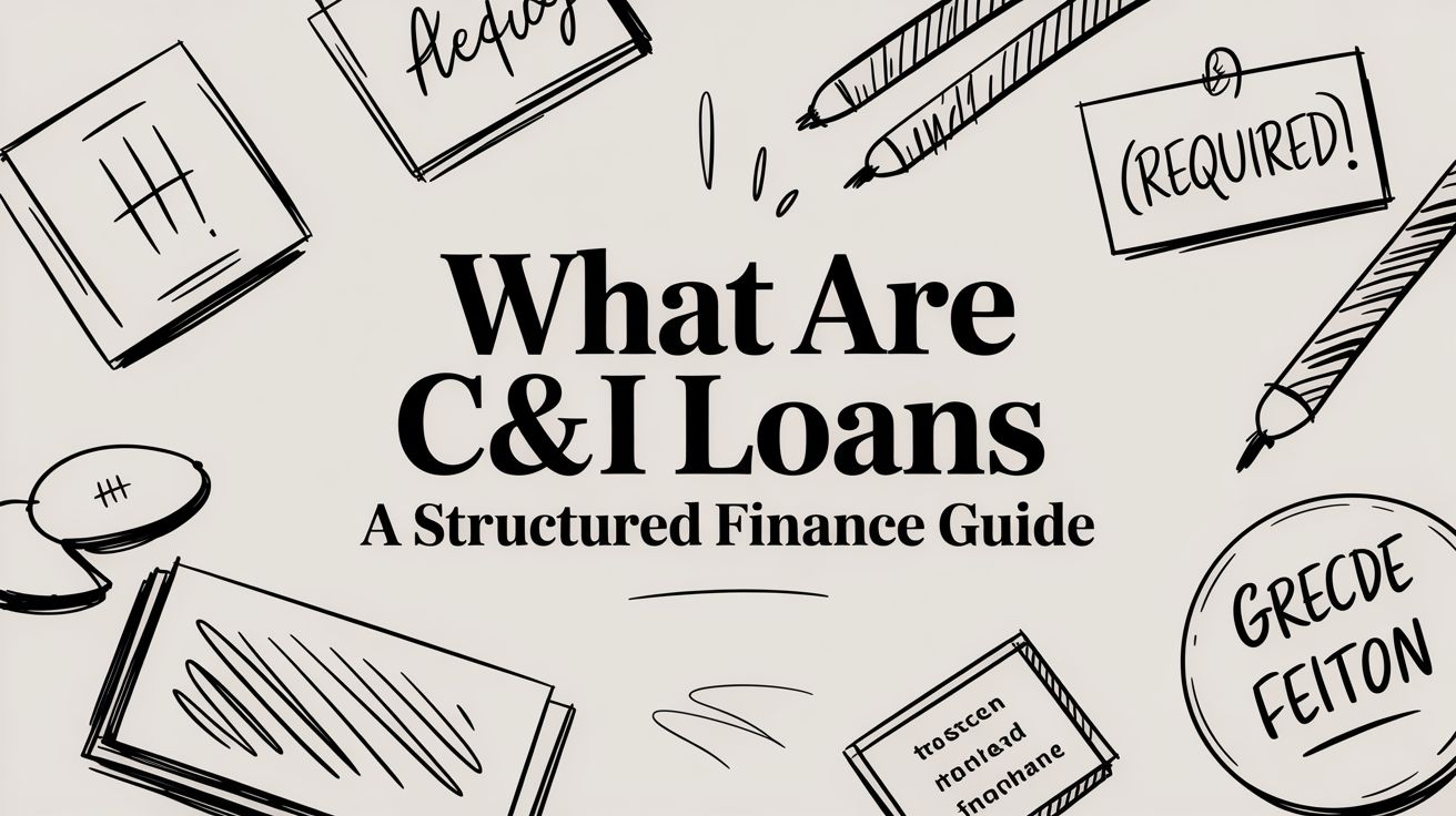 Guide to commercial & industrial loans in structured finance.