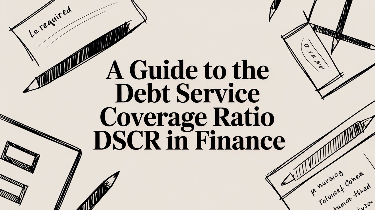 Debt service coverage ratio DSCR calculation and analysis visualization.
