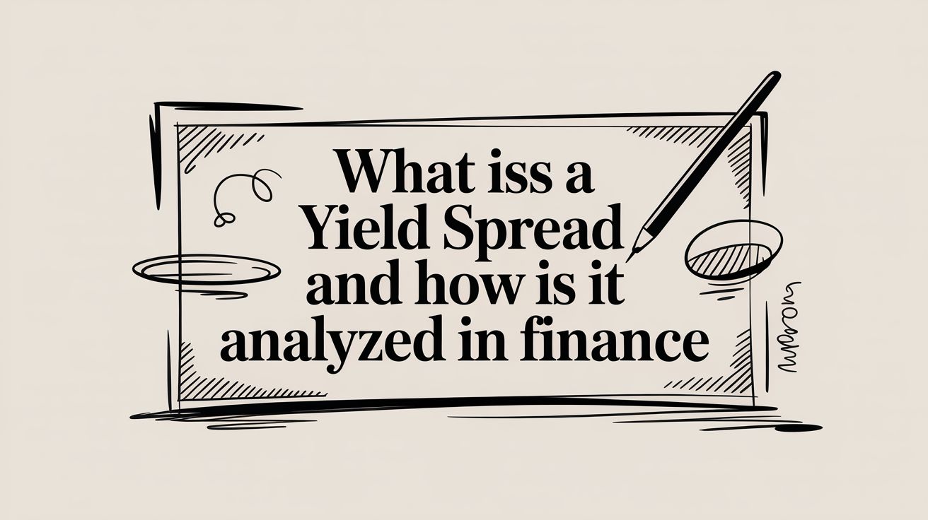 Yield spread diagram showing difference between risky bonds and risk-free bonds.